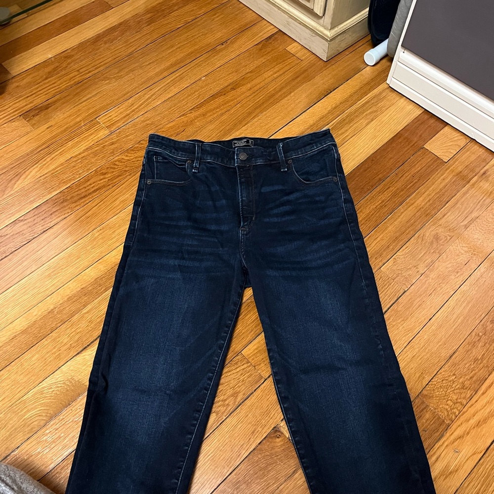 Abercrombie & Fitch Simone High Rise Super Skinny Jean, Dark Wash, 12 Long